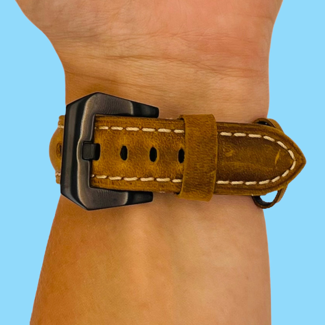 brown-black-buckle-ryze-gene-watch-straps-nz-retro-leather-watch-bands-aus