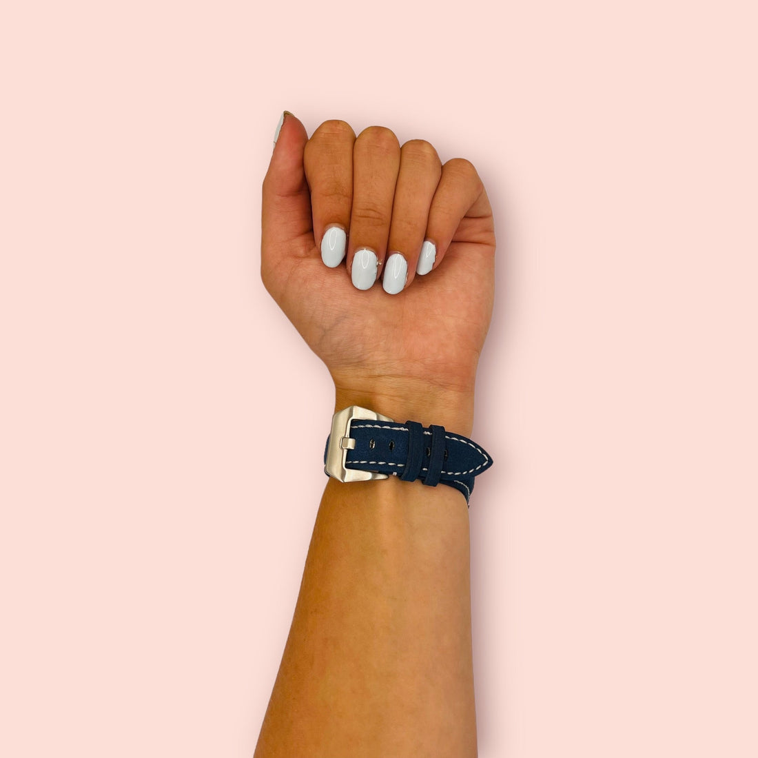 blue-silver-buckle-garmin-bounce-2-watch-straps-nz-retro-leather-watch-bands-aus