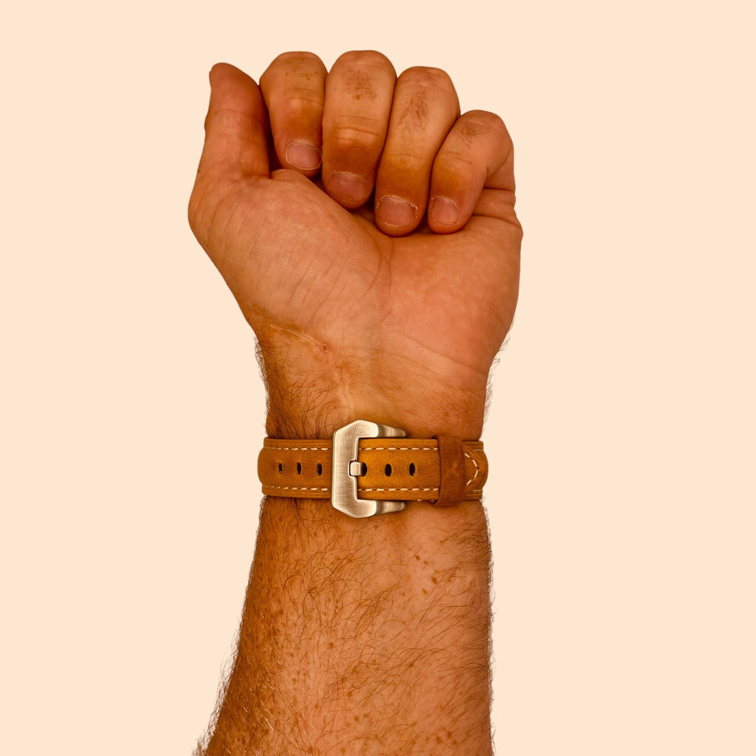 brown-silver-buckle-huawei-watch-4-pro-watch-straps-nz-retro-leather-watch-bands-aus