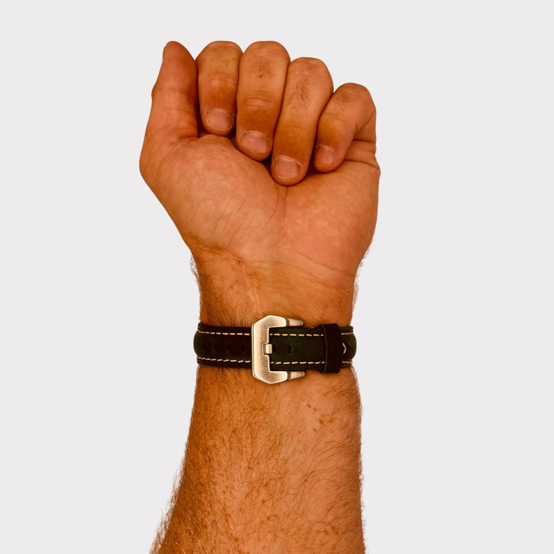 green-silver-buckle-samsung-galaxy-watch-ultra-watch-straps-nz-retro-leather-watch-bands-aus