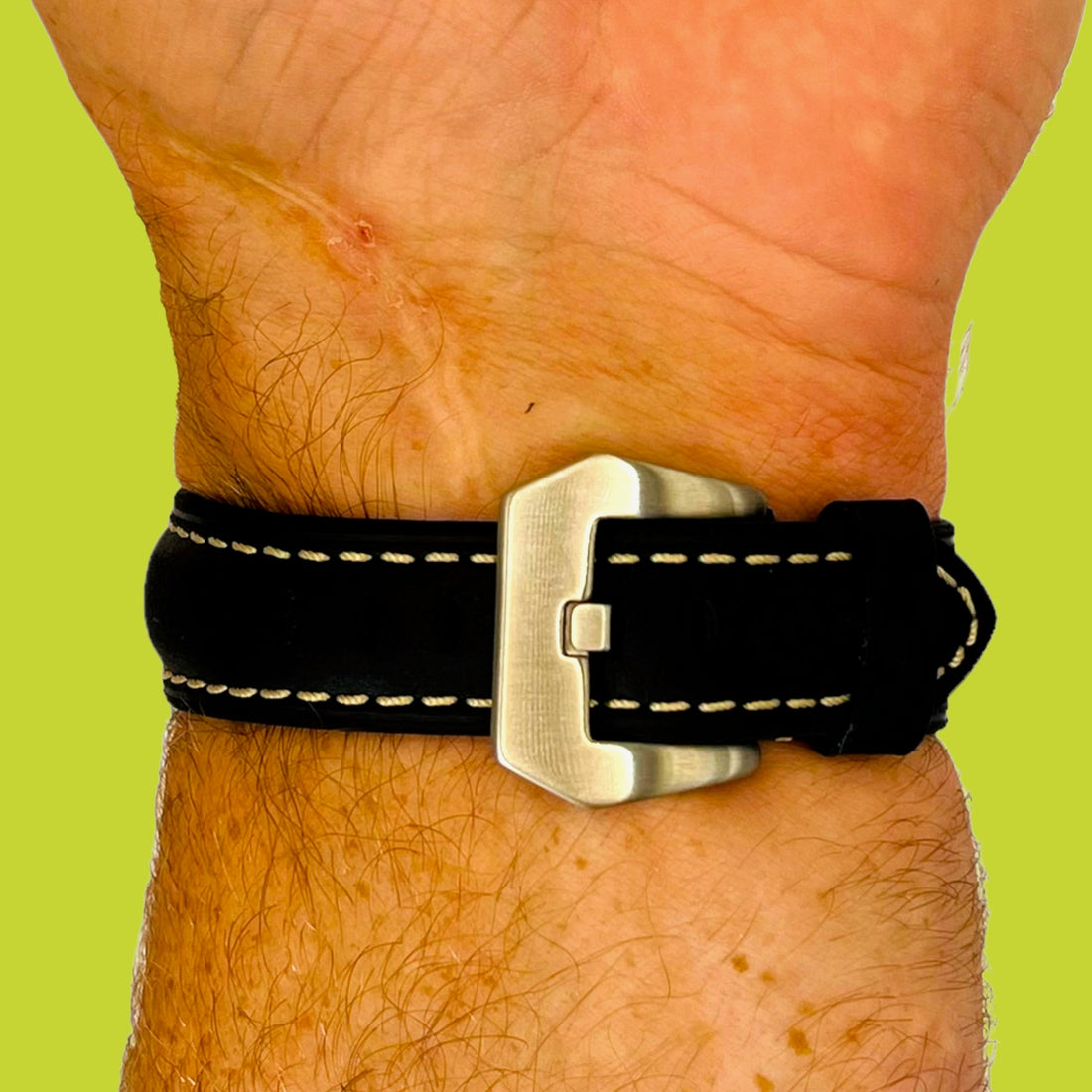 black-silver-buckle-daniel-washington-classic-40mm-watch-straps-nz-retro-leather-watch-bands-aus