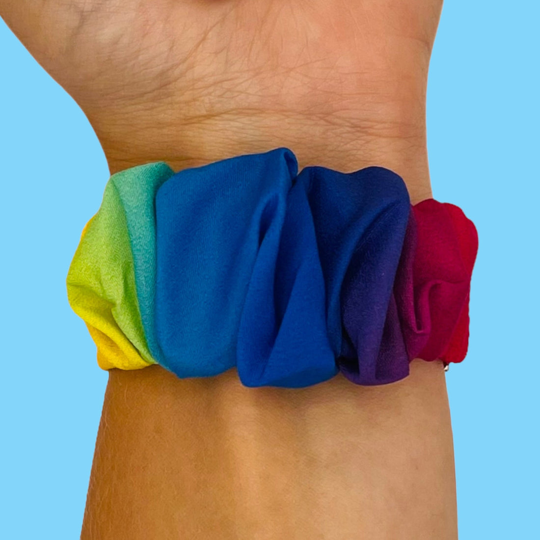 rainbow-garmin-venu-x1-watch-straps-nz-scrunchies-watch-bands-aus