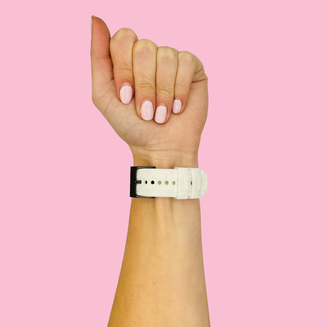 white-hex-pattern-coros-pace-pro-watch-straps-nz-silicone-football-pattern-watch-bands-aus