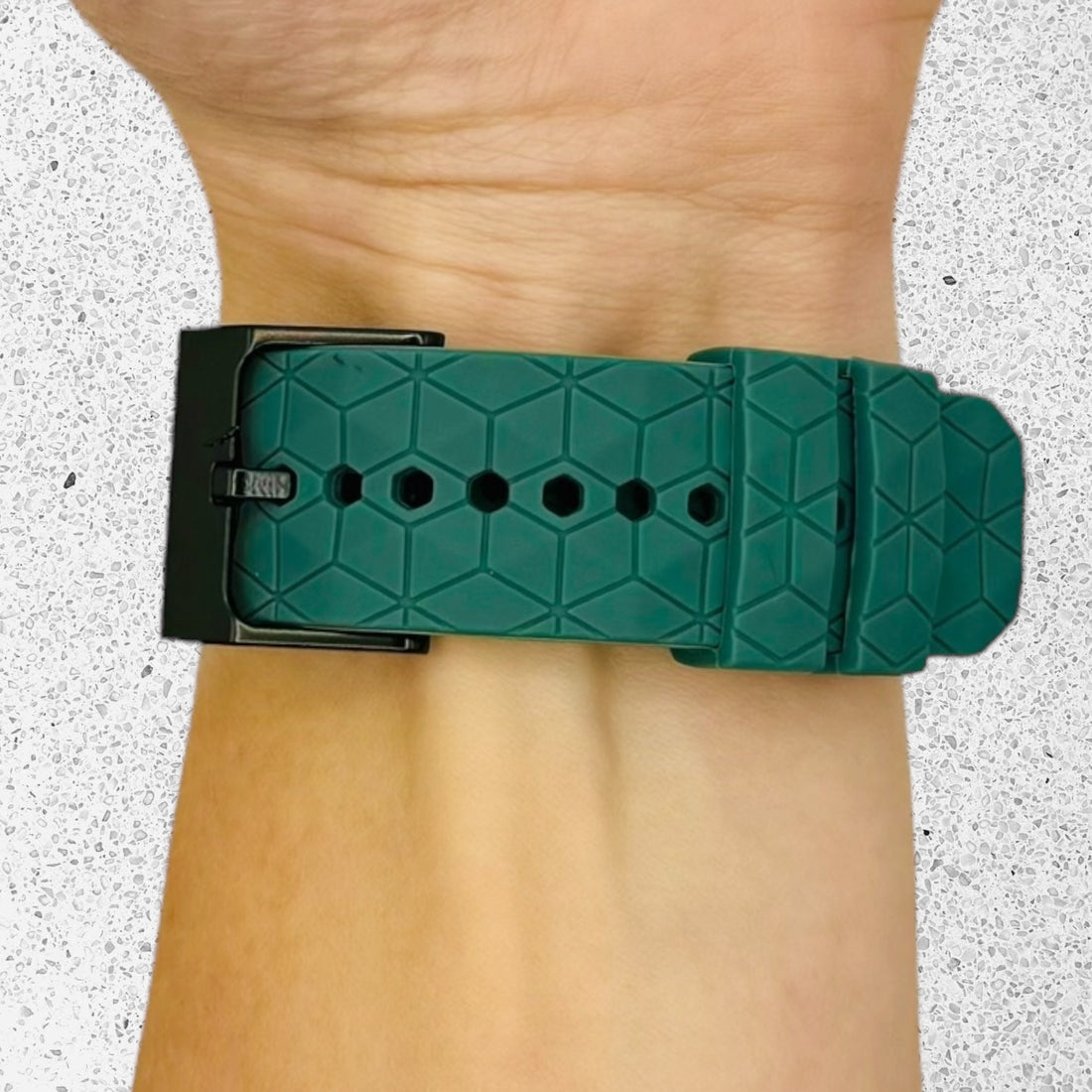 stone-green-hex-pattern-huawei-honor-s1-watch-straps-nz-silicone-football-pattern-watch-bands-aus-996404