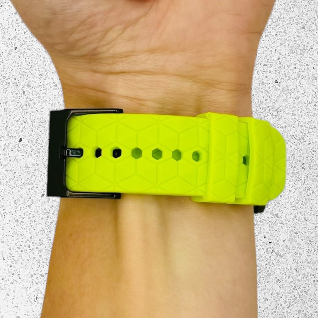 lime-green-hex-pattern-kogan-active-4-pro-watch-straps-nz-silicone-football-pattern-watch-bands-aus-996413