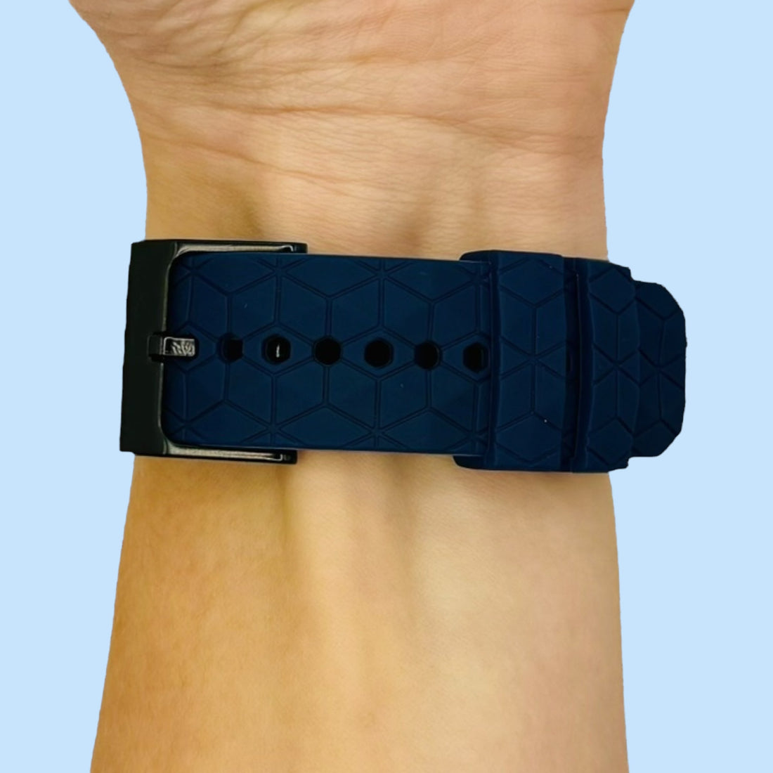 navy-blue-hex-pattern-xiaomi-watch-2-46mm-watch-straps-nz-silicone-football-pattern-watch-bands-aus