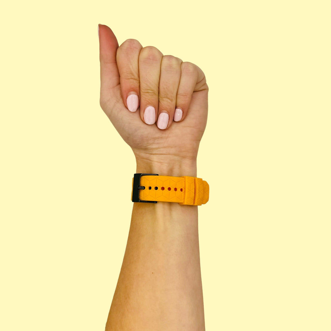 orange-hex-pattern-fitbit-charge-2-watch-straps-nz-silicone-football-pattern-watch-bands-aus