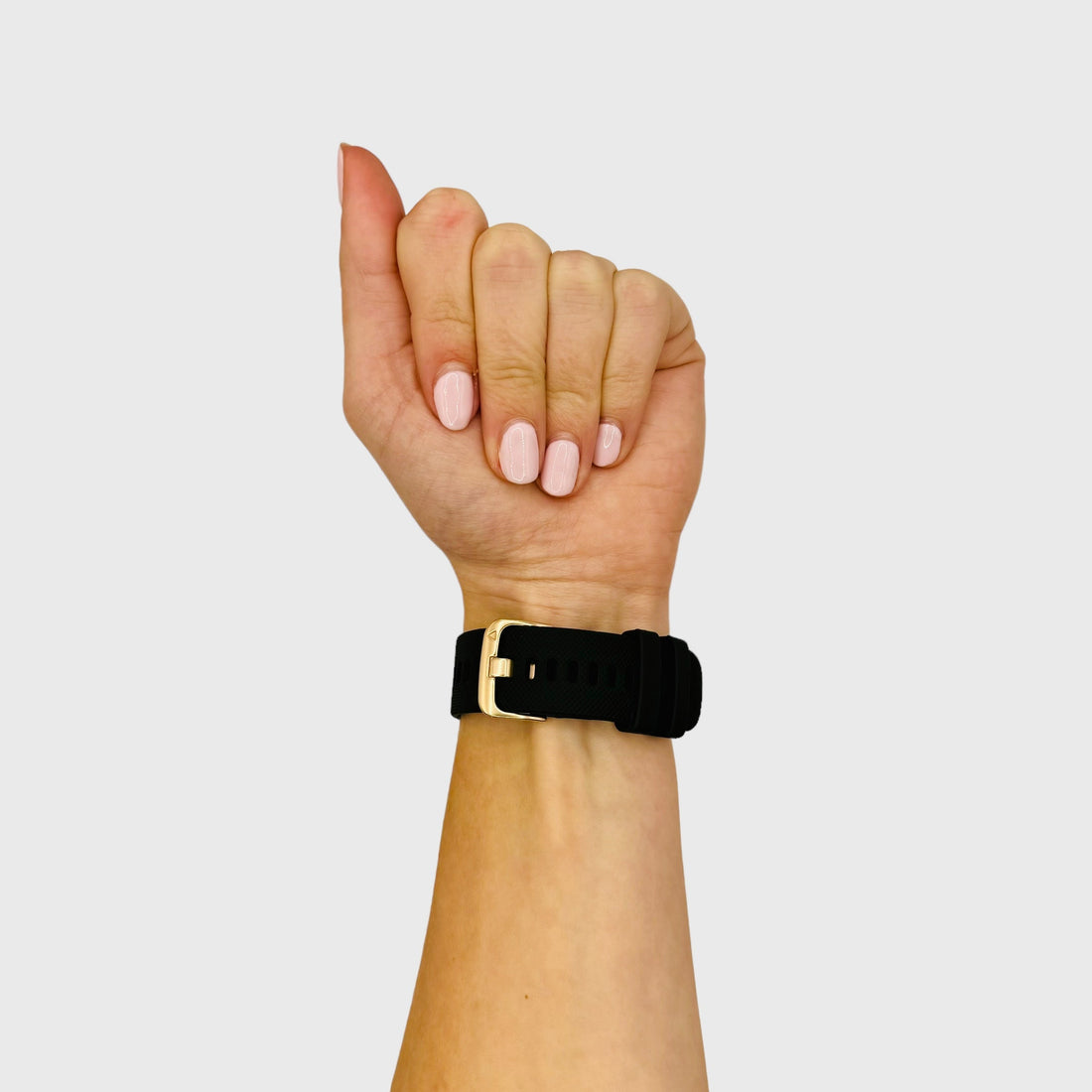 black-rose-gold-buckle-garmin-venu-x1-watch-straps-nz-silicone-rose-gold-buckle-watch-bands-aus