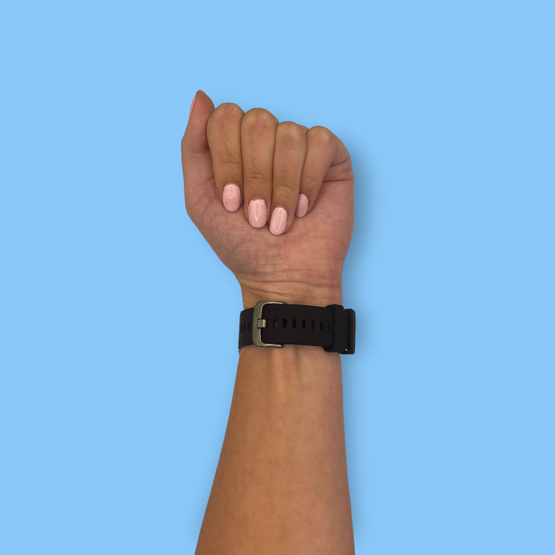 black-polar-vantage-m2-watch-straps-nz-silicone-watch-bands-aus