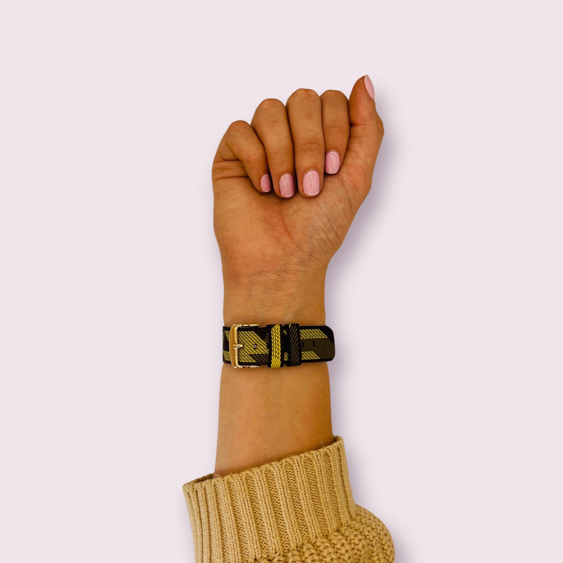 yellow-pattern-garmin-epix-pro-(gen-2,-42mm)-watch-straps-nz-canvas-watch-bands-aus-996007