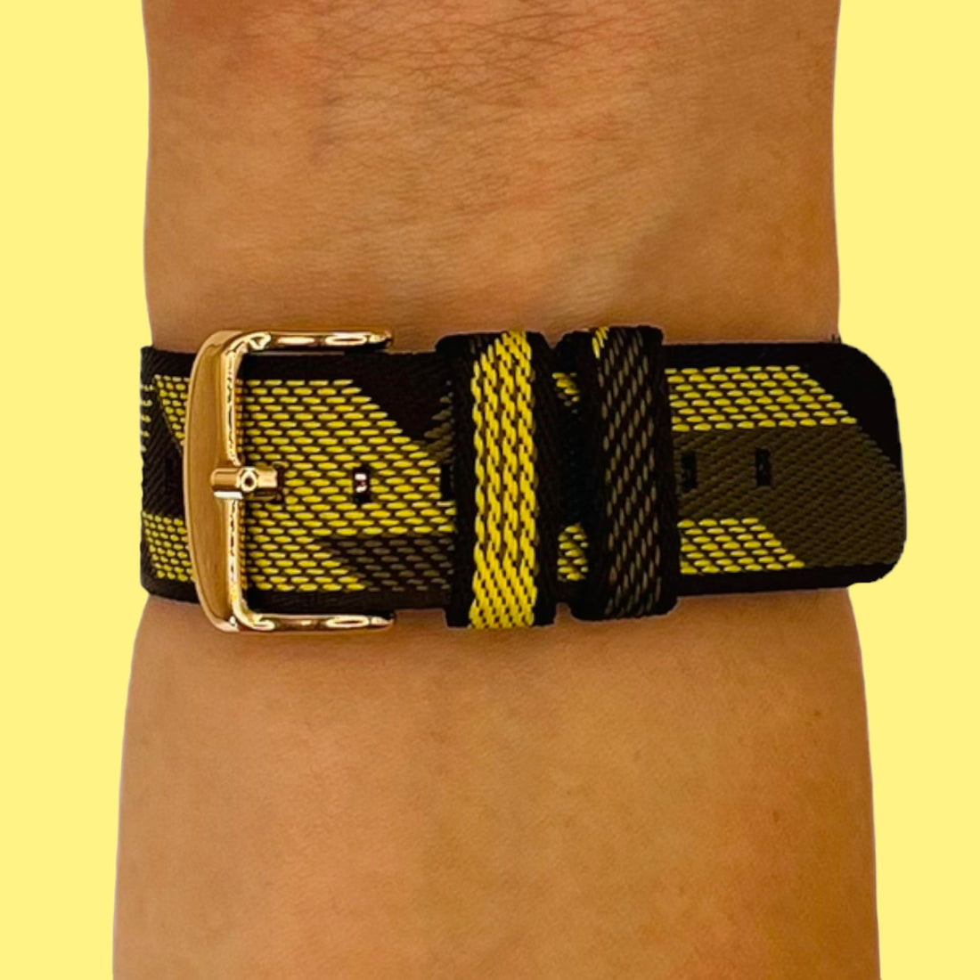yellow-pattern-garmin-epix-pro-(gen-2,-42mm)-watch-straps-nz-canvas-watch-bands-aus-996007