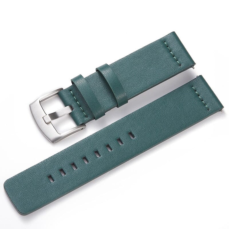 green-silver-buckle-garmin-venu-x1-watch-straps-nz-leather-watch-bands-aus