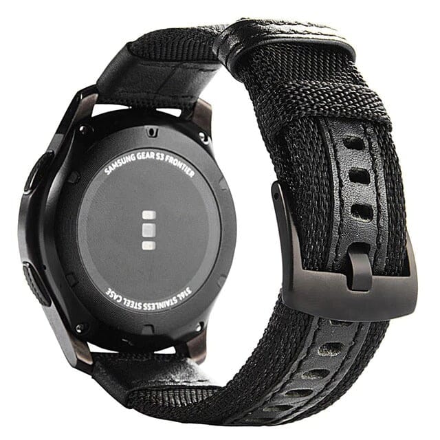black-samsung-gear-s3-watch-straps-nz-nylon-and-leather-watch-bands-aus