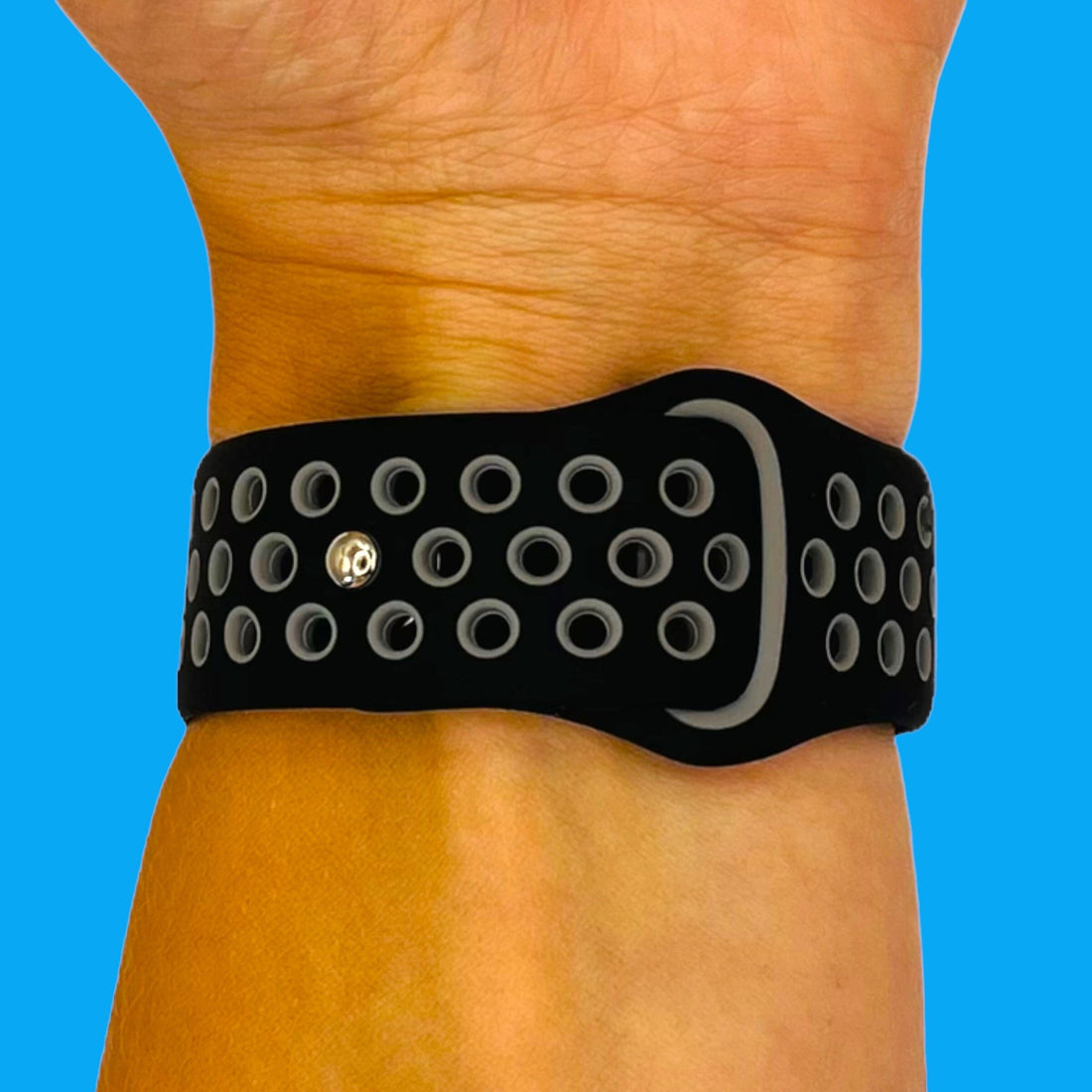 black-grey-coros-apex-42mm-pace-2-watch-straps-nz-silicone-sports-watch-bands-aus-804100