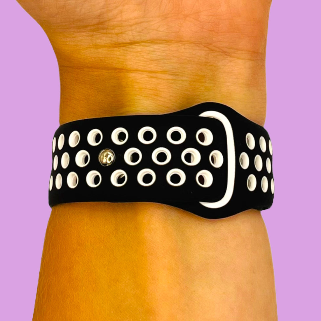 black-white-samsung-galaxy-watch-6-(40mm)-watch-straps-nz-silicone-sports-watch-bands-aus-804104
