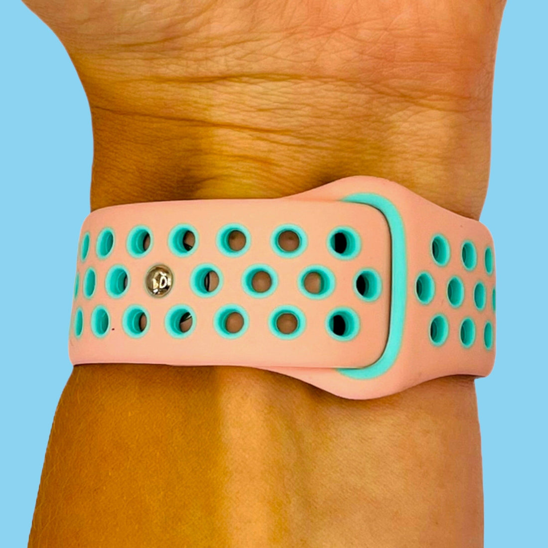 pink-green-samsung-galaxy-watch-5-pro-(45mm)-watch-straps-nz-silicone-sports-watch-bands-aus-804109