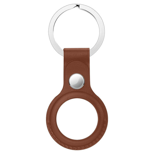 Green Leather Key Chain Cases compatible with Apple Airtags NZ