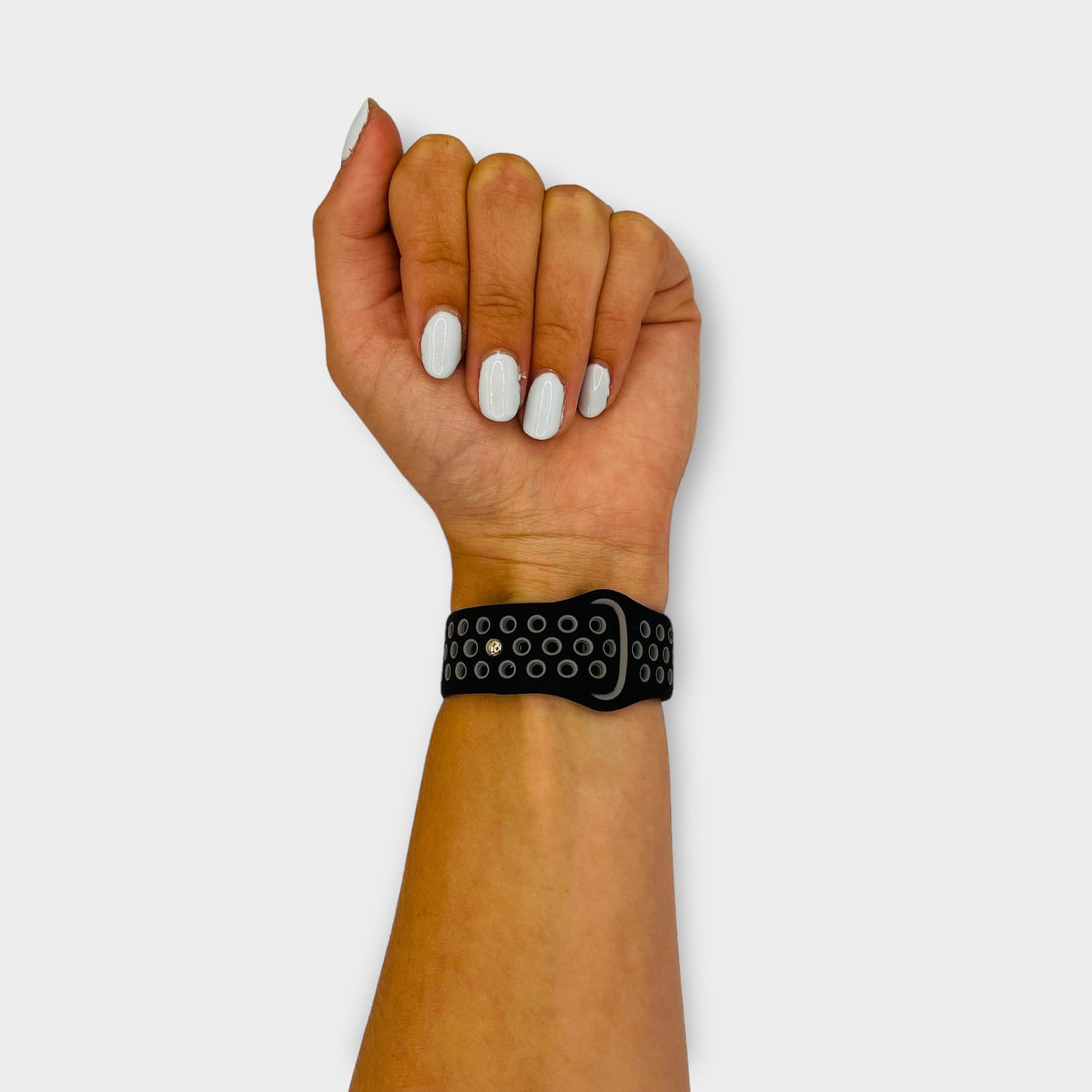 black-grey-samsung-galaxy-watch-6-(40mm)-watch-straps-nz-silicone-sports-watch-bands-aus-804100