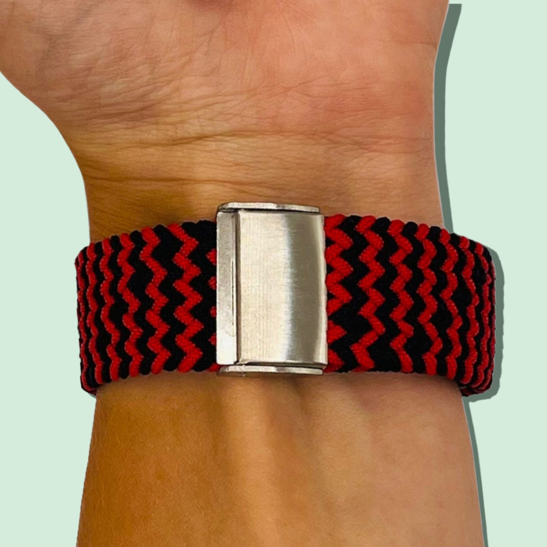 black-red-zig-samsung-galaxy-watch-3-(45mm)-watch-straps-nz-nylon-braided-loop-watch-bands-aus-995763