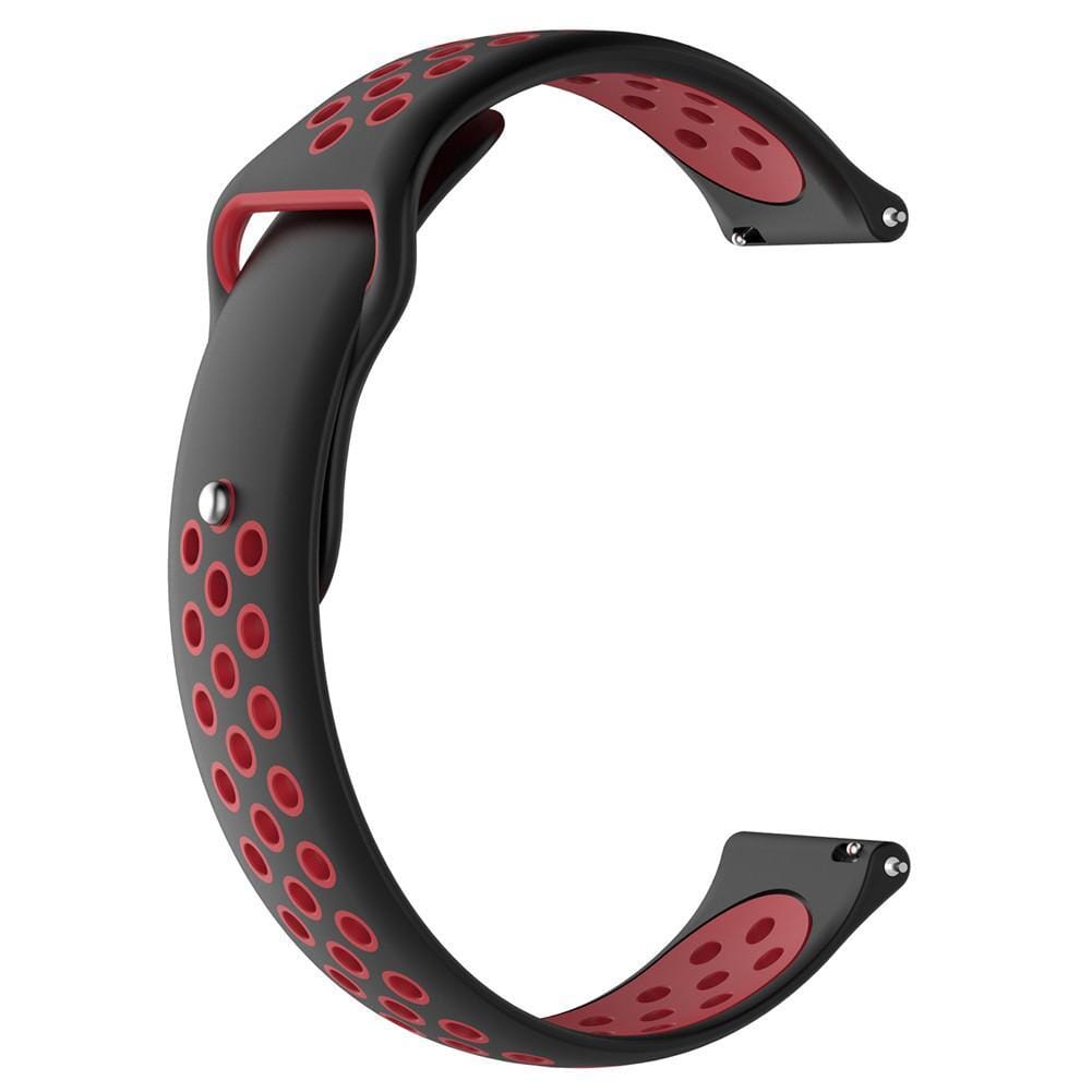 black-red-samsung-galaxy-watch-6-(40mm)-watch-straps-nz-silicone-sports-watch-bands-aus-804103
