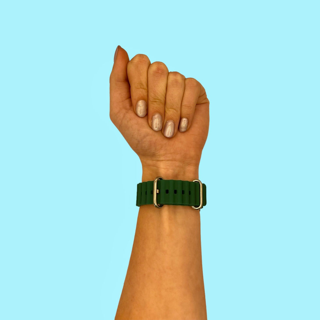army-green-ocean-bands-samsung-galaxy-watch-active-2-(40mm-44mm)-watch-straps-nz-ocean-band-silicone-watch-bands-aus-996316