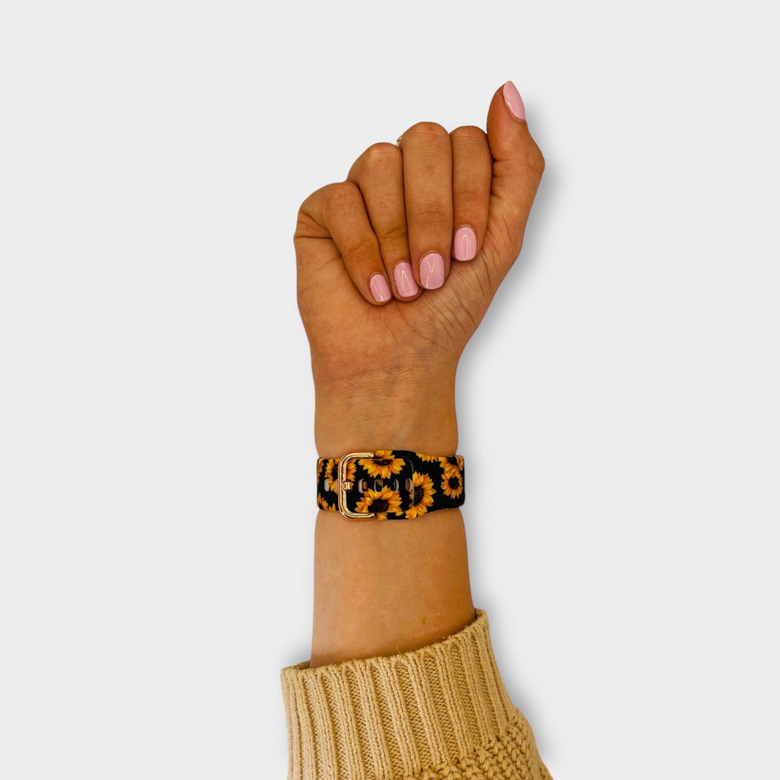 sunflowers-black-polar-vantage-m2-watch-straps-nz-pattern-straps-watch-bands-aus-808404
