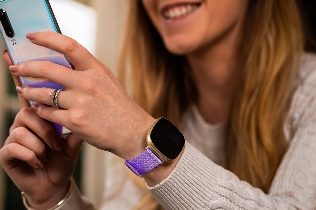 lavender-garmin-vivoactive-5-watch-straps-nz-canvas-watch-bands-aus