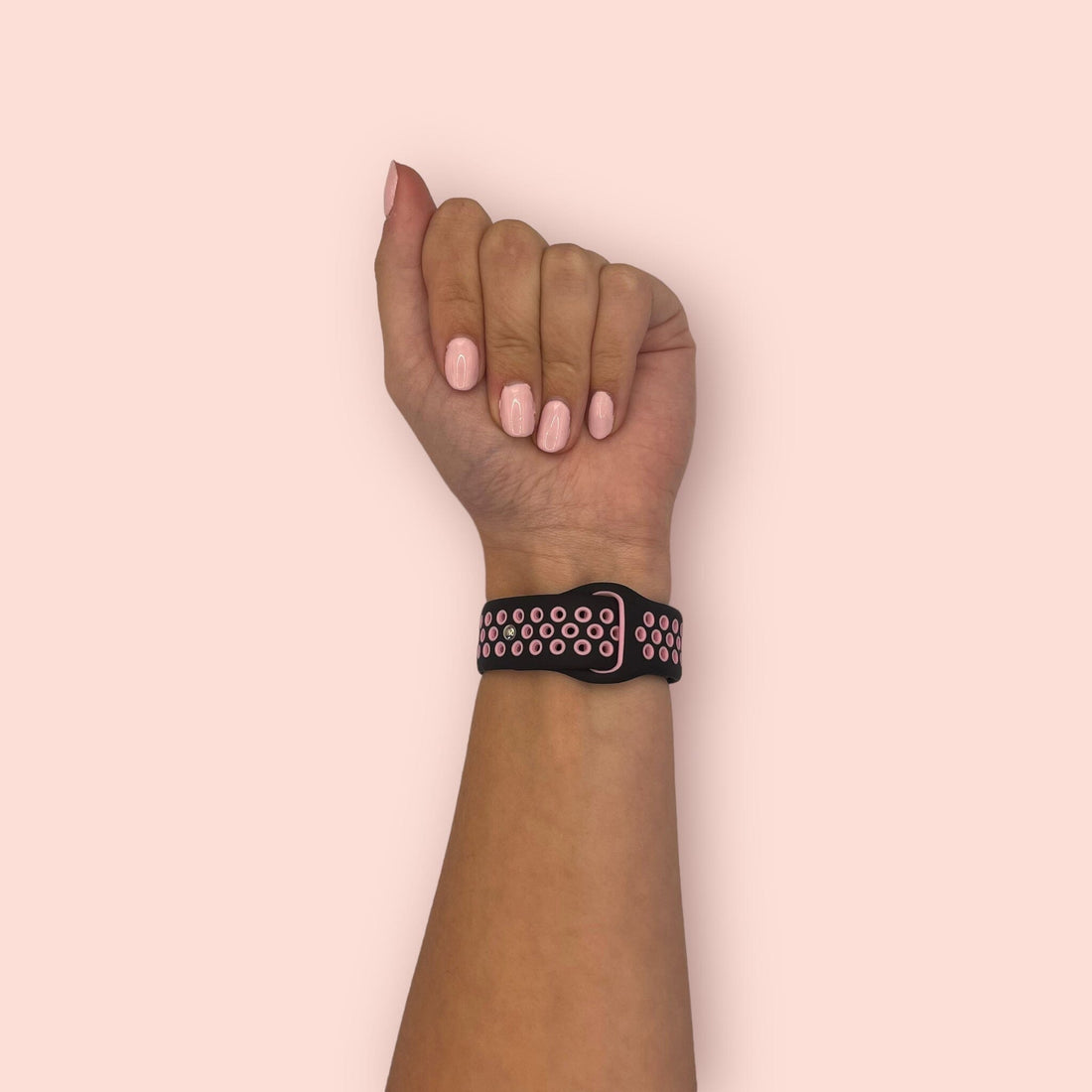 black-pink-samsung-galaxy-watch-6-(40mm)-watch-straps-nz-silicone-sports-watch-bands-aus-804102