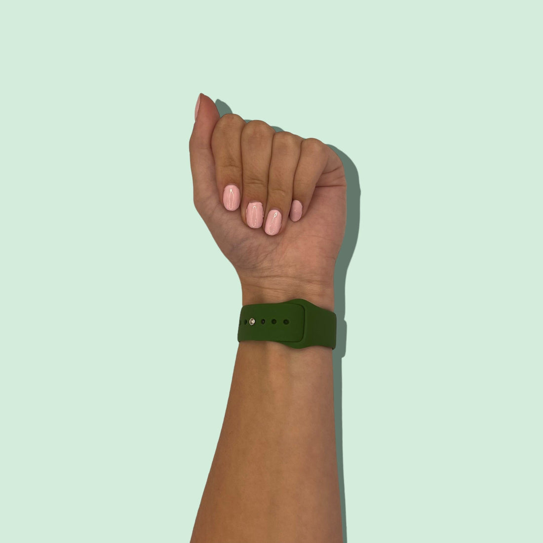 army-green-samsung-galaxy-watch-3-(41mm)-watch-straps-nz-silicone-button-watch-bands-aus-997021