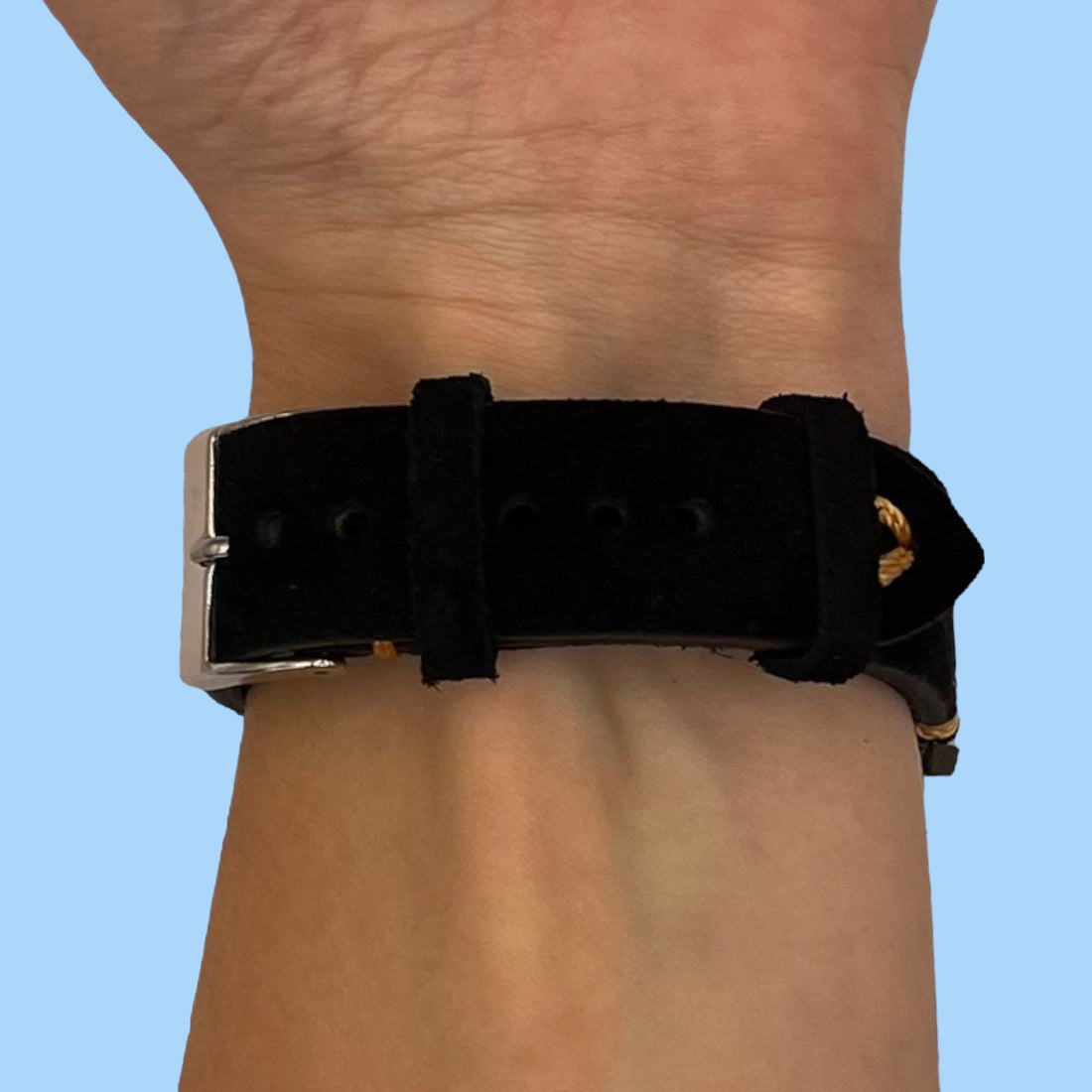 black-gold-coros-20mm-range-watch-straps-nz-suede-watch-bands-aus-992904