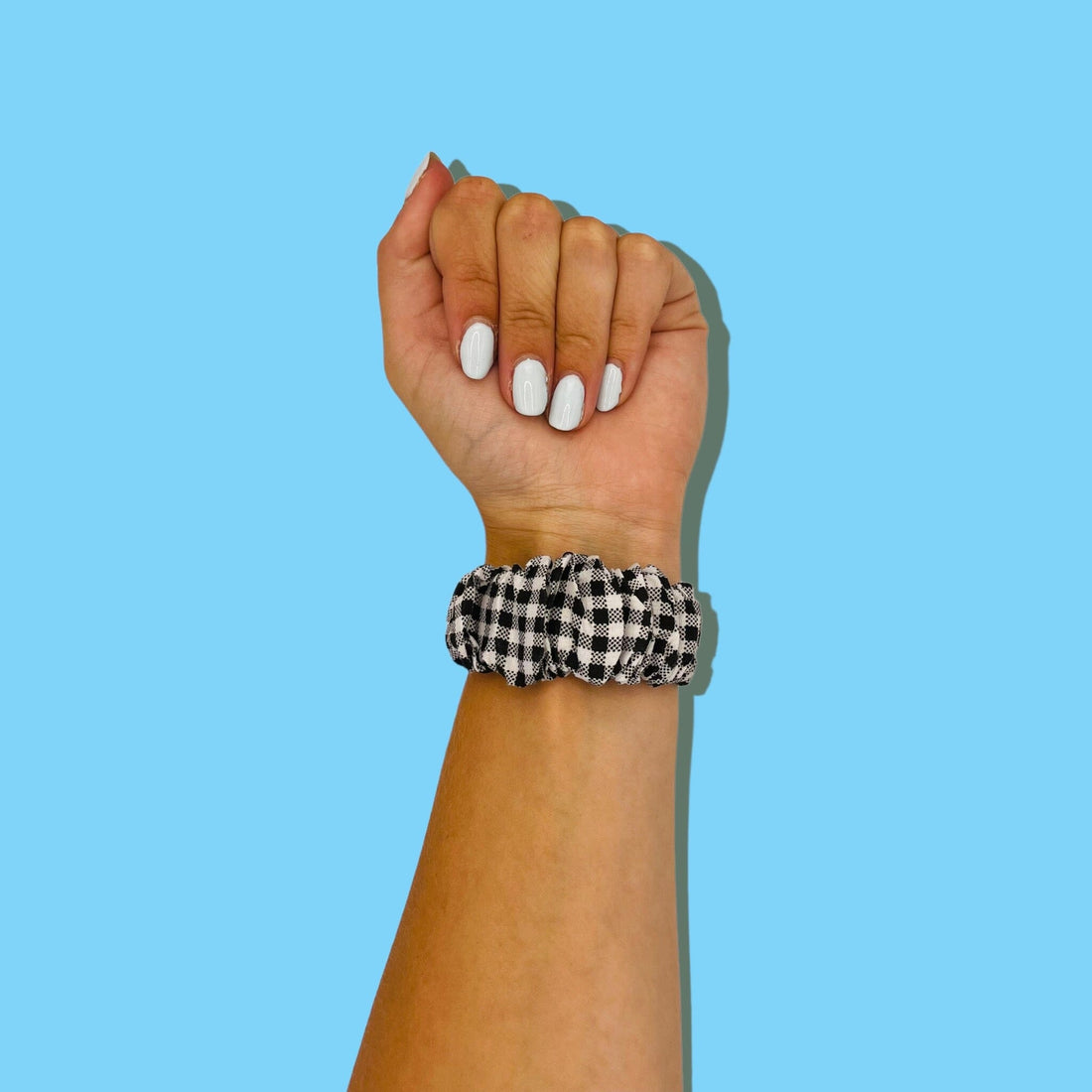 gingham-black-and-white-oppo-watch-2-42mm-watch-straps-nz-scrunchies-watch-bands-aus-995844