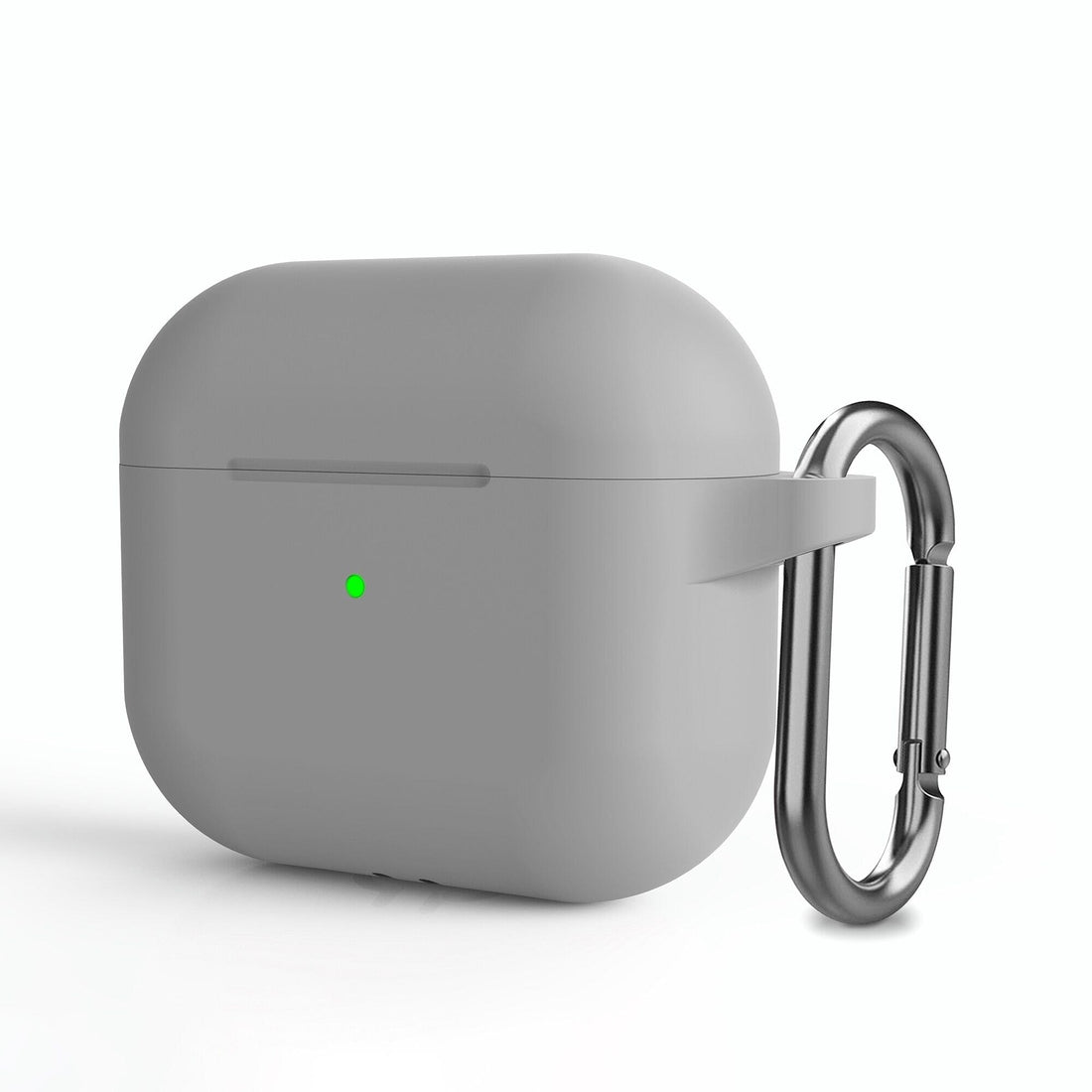 Light Grey Silicone Protective case compatible with the Apple AirPods 3 with Clip NZ