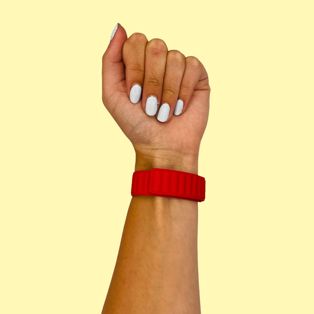 red-samsung-galaxy-watch-5-(40-44mm)-watch-straps-nz-magnetic-silicone-watch-bands-aus