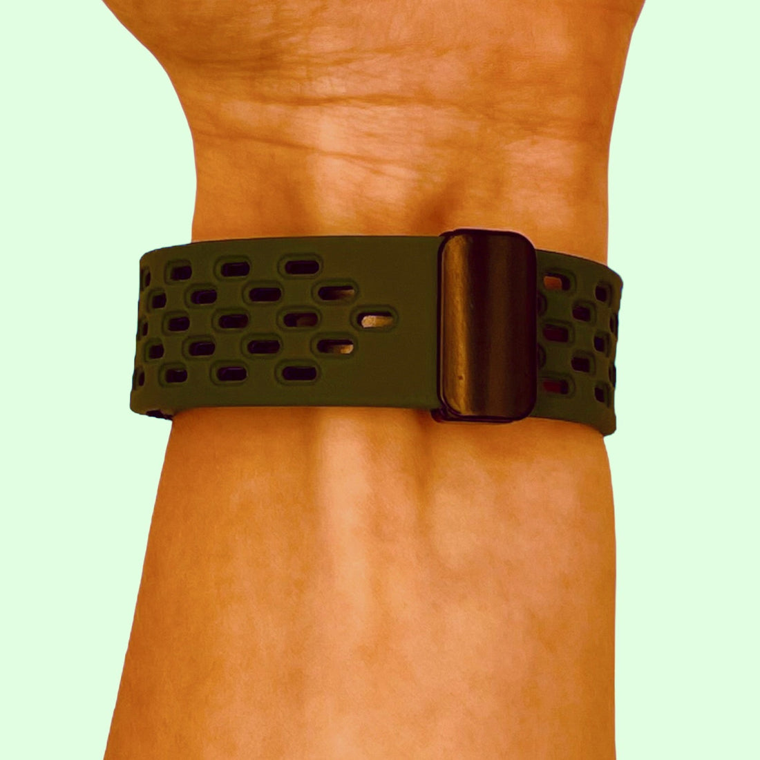 army-green-magnetic-sports-samsung-galaxy-watch-5-pro-(45mm)-watch-straps-nz-ocean-band-silicone-watch-bands-aus-996204