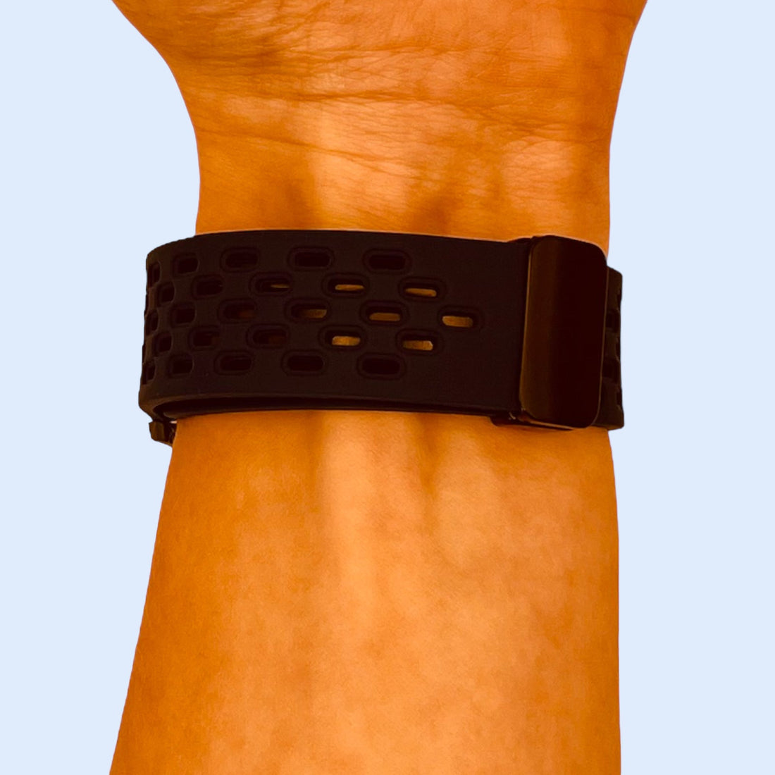 black-magnetic-sports-samsung-galaxy-watch-5-pro-(45mm)-watch-straps-nz-ocean-band-silicone-watch-bands-aus