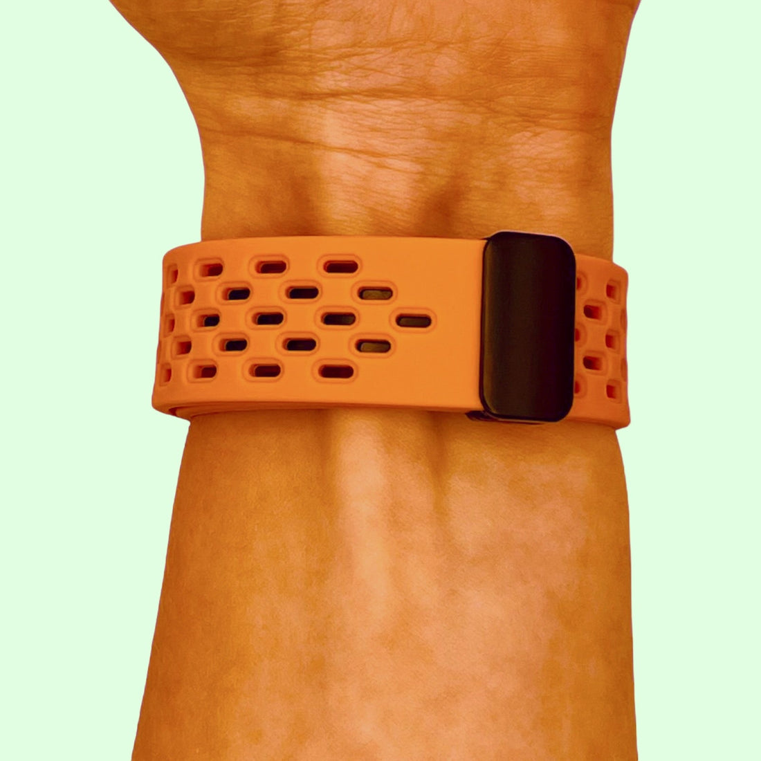 orange-magnetic-sports-samsung-galaxy-watch-5-(40-44mm)-watch-straps-nz-ocean-band-silicone-watch-bands-aus