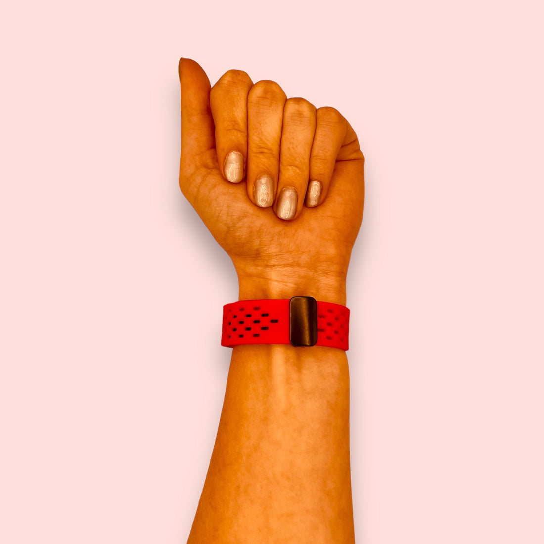 red-magnetic-sports-samsung-galaxy-watch-5-pro-(45mm)-watch-straps-nz-ocean-band-silicone-watch-bands-aus