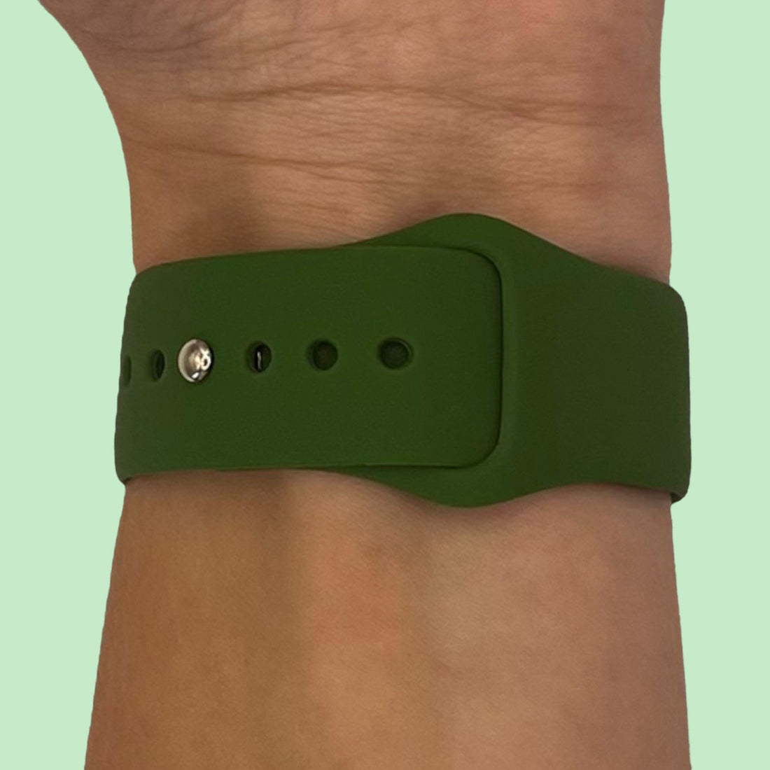 olive-garmin-vivomove-hr-hr-sports-watch-straps-nz-silicone-button-watch-bands-aus