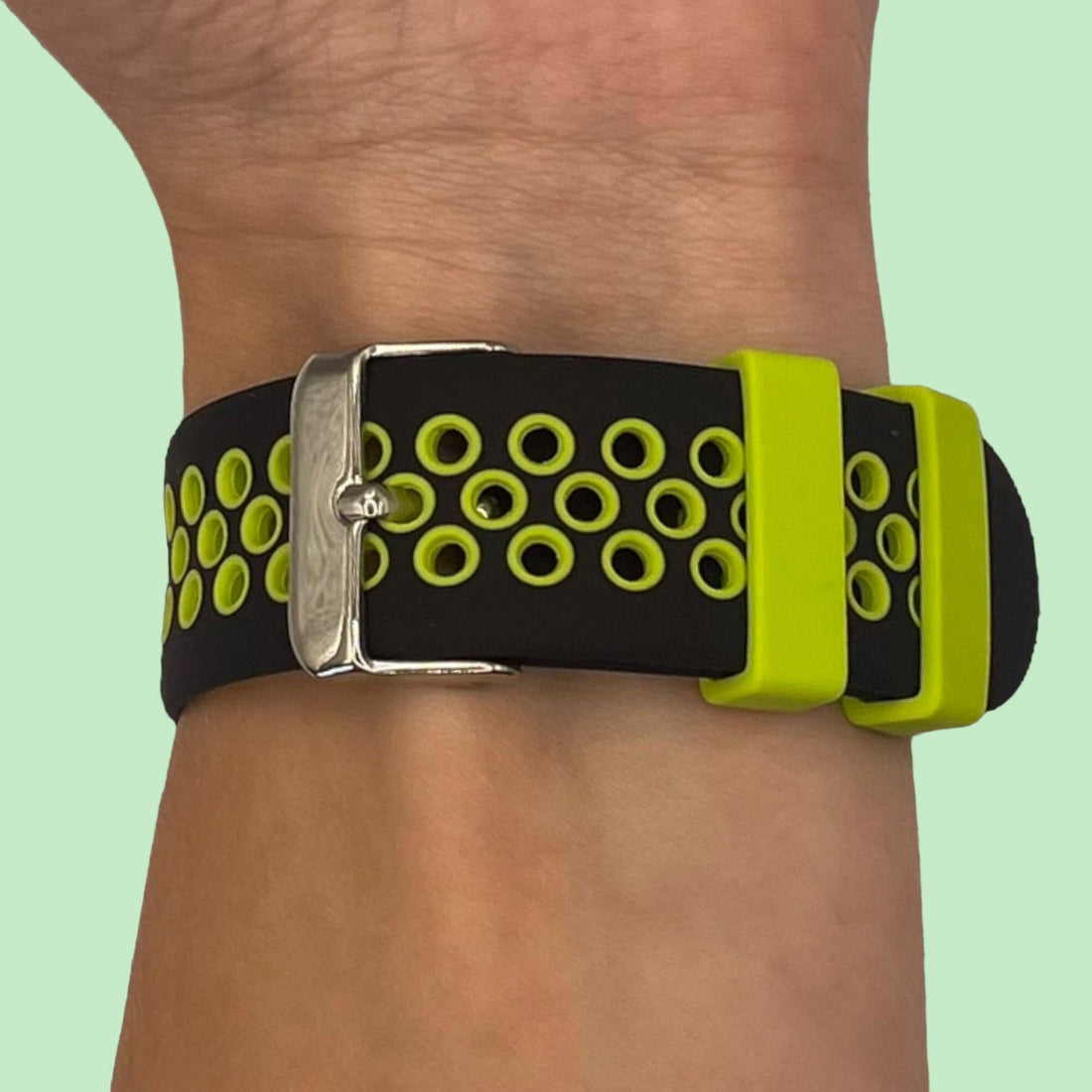 black-green-scuederia-ferrari-22mm-range-watch-straps-nz-silicone-sports-watch-bands-aus