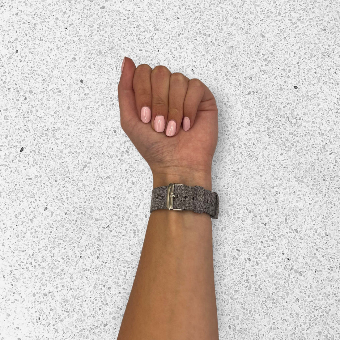 grey-garmin-vivomove-hr-hr-sports-watch-straps-nz-canvas-watch-bands-aus