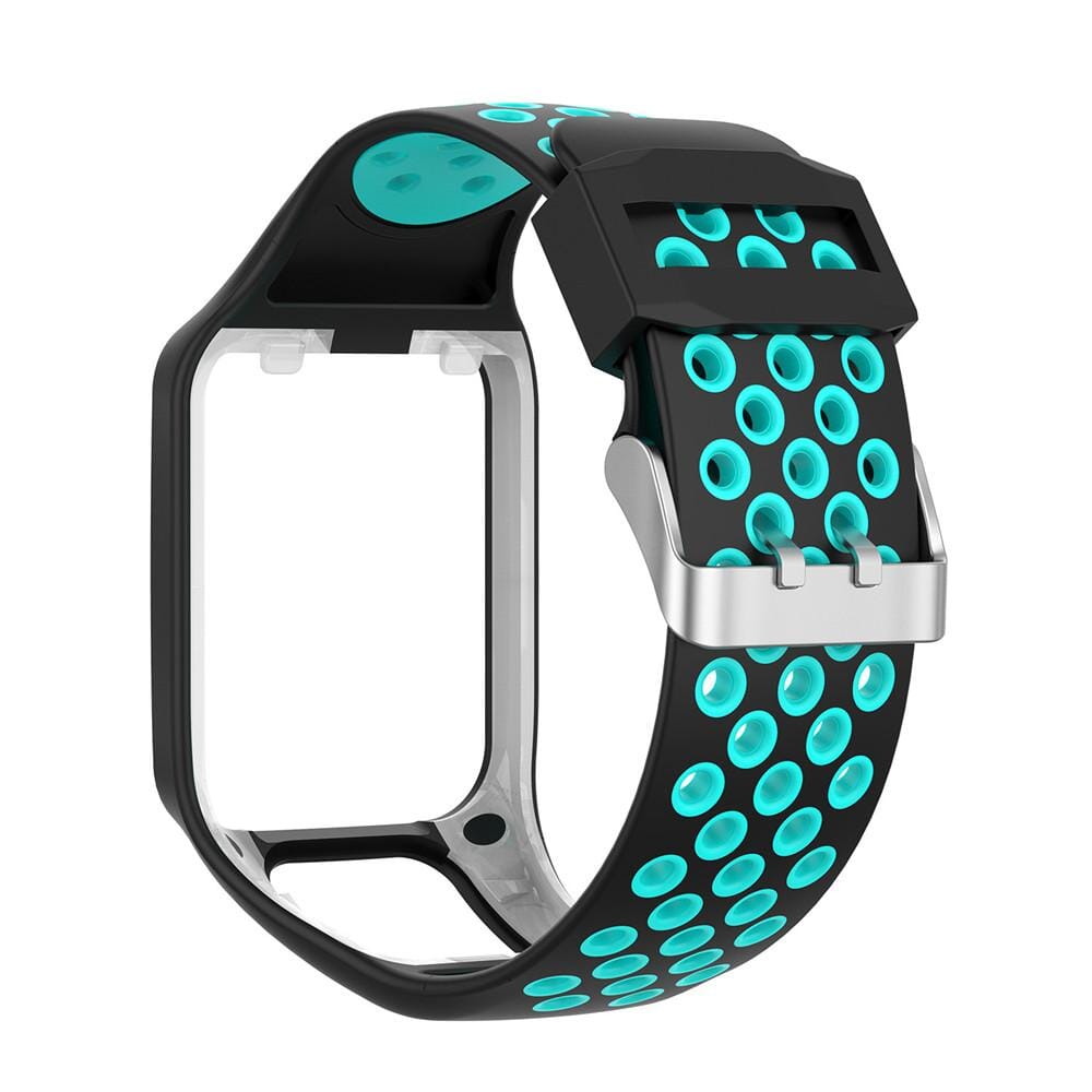 Blue and Grey Replacement Silicone Watch Sports Straps Compatible with the TomTom NZ