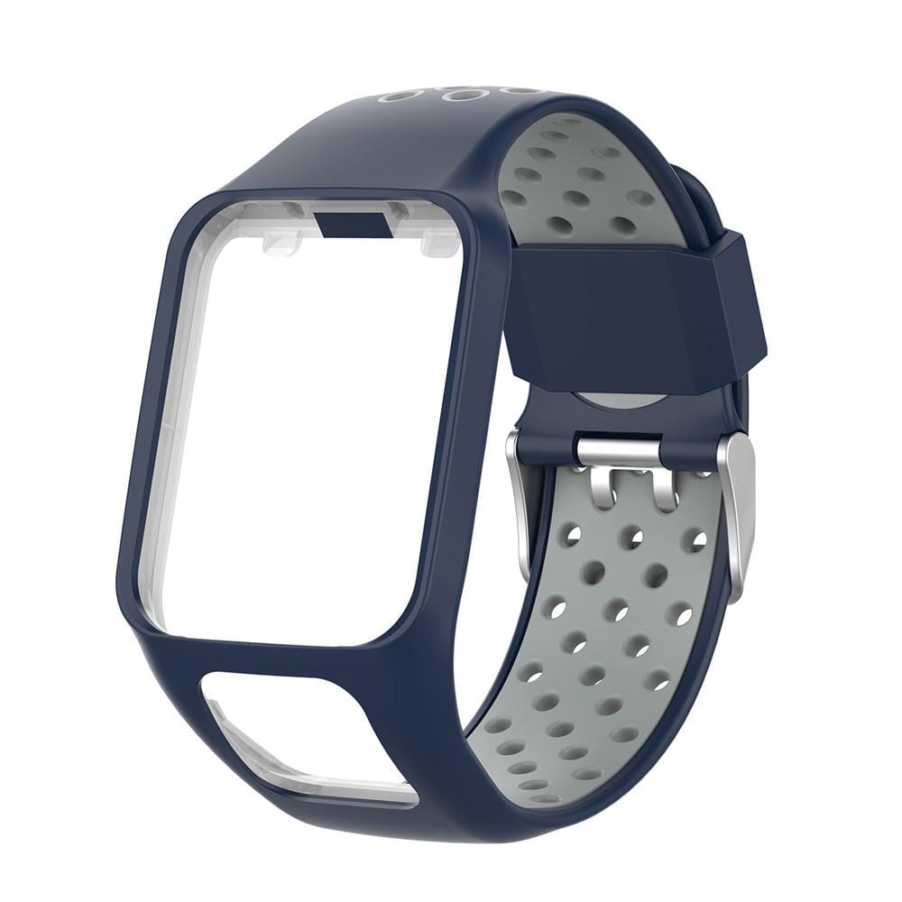 Blue and Teal Replacement Silicone Watch Sports Straps Compatible with the TomTom NZ