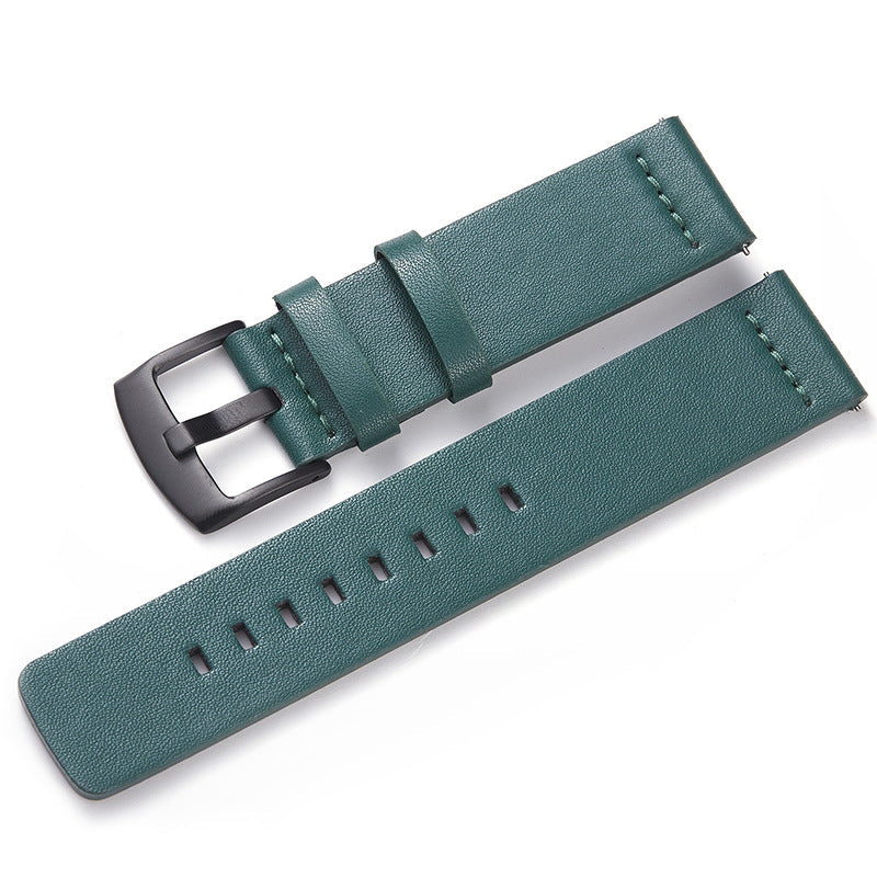 green-black-buckle-huawei-watch-2-pro-watch-straps-nz-leather-watch-bands-aus