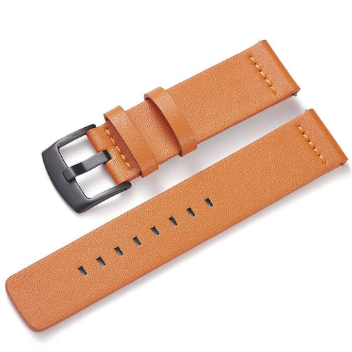 orange-black-buckle-xiaomi-amazfit-bip-3-pro-watch-straps-nz-leather-watch-bands-aus