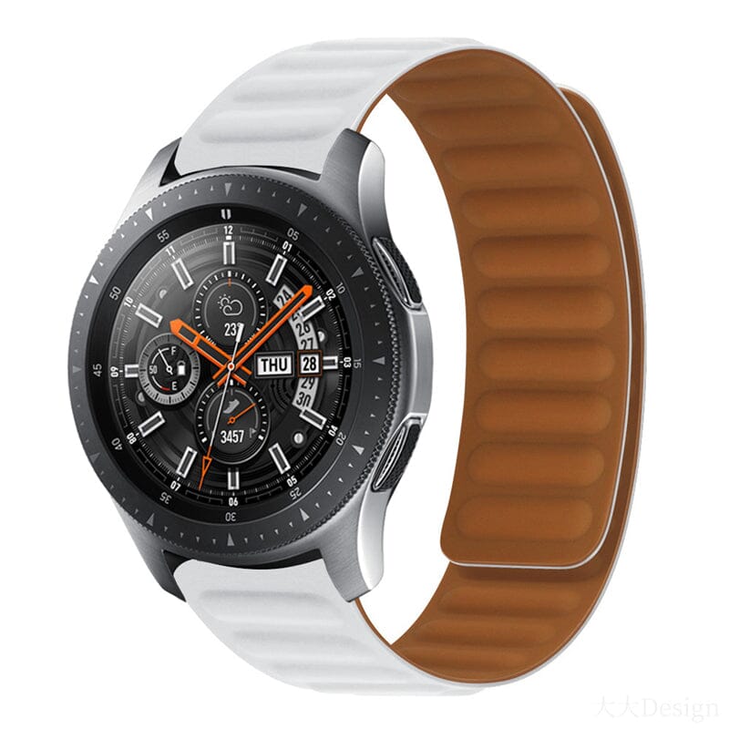 white-huawei-gt2-42mm-watch-straps-nz-magnetic-silicone-watch-bands-aus